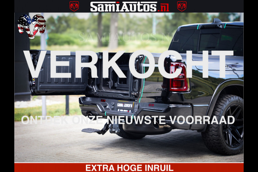 Dodge Ram 1500 Limited Night High Output 540HP 706Nm | Massage + Full Option | De Meest Luxe en Volle Pick-Up in zijn Klasse | Comfortabele Dubbele Cabine met Royale 5 Zitplaatsen | BPM vrij | Nu Leverbaar uit Voorraad | Voorraad Nr 2320 - 5138