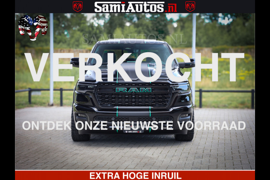 Dodge Ram 1500 Limited Night High Output 540HP 706Nm | Massage + Full Option | De Meest Luxe en Volle Pick-Up in zijn Klasse | Comfortabele Dubbele Cabine met Royale 5 Zitplaatsen | BPM vrij | Nu Leverbaar uit Voorraad | Voorraad Nr 2320 - 5138