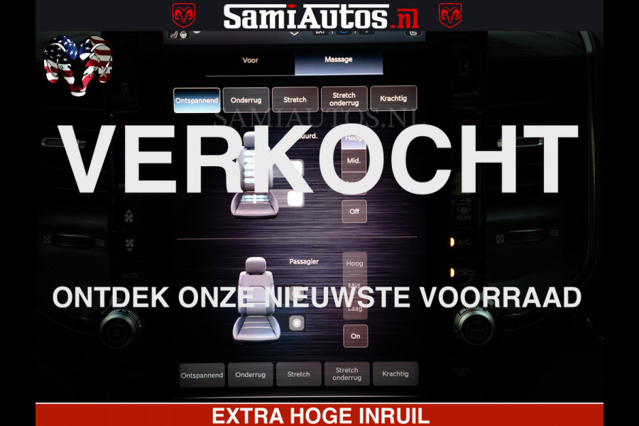 Dodge Ram 1500 Limited Night High Output 540HP 706Nm | Massage + Full Option | De Meest Luxe en Volle Pick-Up in zijn Klasse | Comfortabele Dubbele Cabine met Royale 5 Zitplaatsen | BPM vrij | Nu Leverbaar uit Voorraad | Voorraad Nr 2320 - 5138