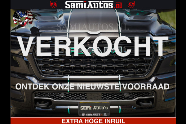 Dodge Ram 1500 Limited Night High Output 540HP 706Nm | Massage + Full Option | De Meest Luxe en Volle Pick-Up in zijn Klasse | Comfortabele Dubbele Cabine met Royale 5 Zitplaatsen | BPM vrij | Nu Leverbaar uit Voorraad | Voorraad Nr 2320 - 5138