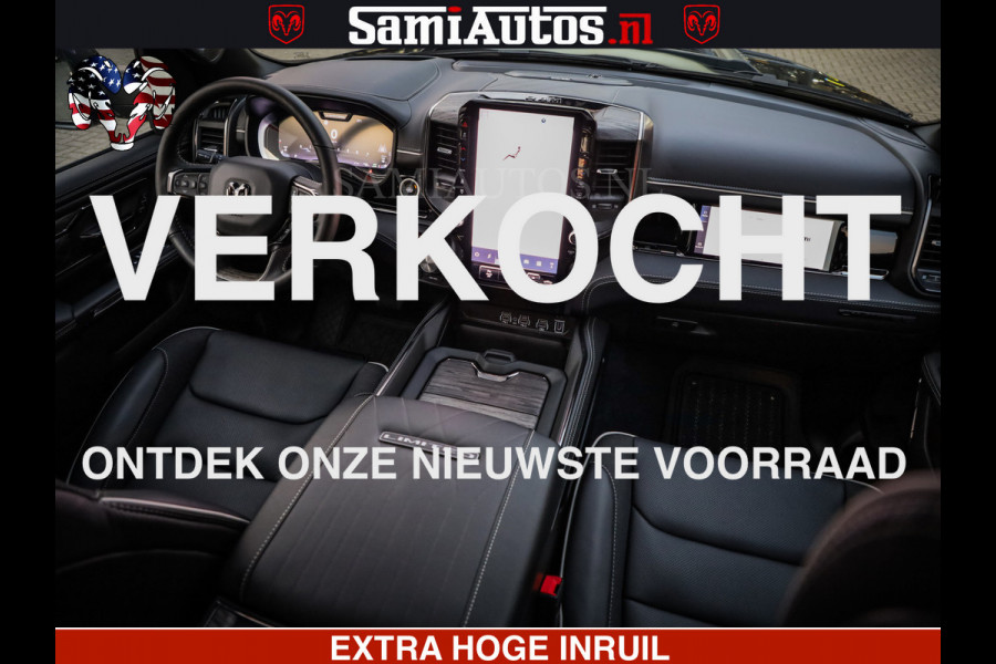 Dodge Ram 1500 Limited Night High Output 540HP 706Nm | Massage + Full Option | De Meest Luxe en Volle Pick-Up in zijn Klasse | Comfortabele Dubbele Cabine met Royale 5 Zitplaatsen | BPM vrij | Nu Leverbaar uit Voorraad | Voorraad Nr 2320 - 5138