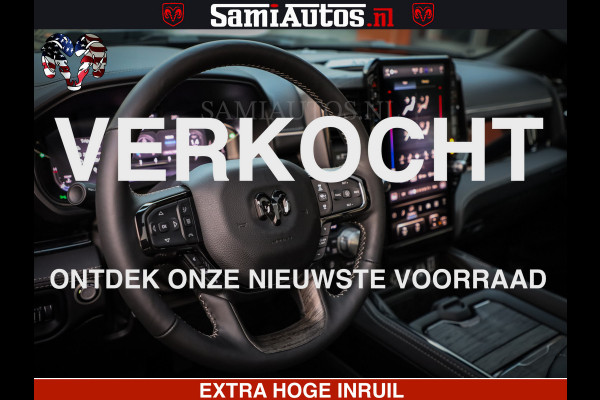 Dodge Ram 1500 Limited Night High Output 540HP 706Nm | Massage + Full Option | De Meest Luxe en Volle Pick-Up in zijn Klasse | Comfortabele Dubbele Cabine met Royale 5 Zitplaatsen | BPM vrij | Nu Leverbaar uit Voorraad | Voorraad Nr 2320 - 5138