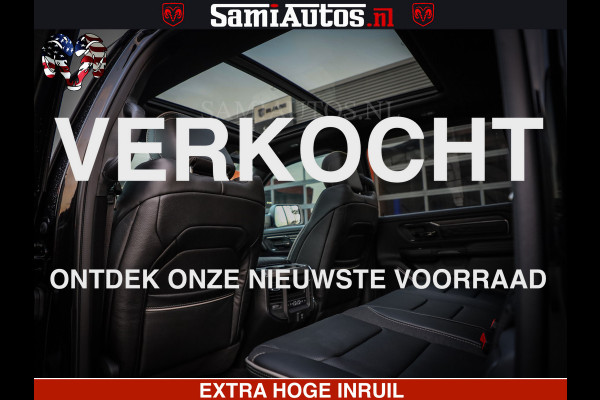 Dodge Ram 1500 Limited Night High Output 540HP 706Nm | Massage + Full Option | De Meest Luxe en Volle Pick-Up in zijn Klasse | Comfortabele Dubbele Cabine met Royale 5 Zitplaatsen | BPM vrij | Nu Leverbaar uit Voorraad | Voorraad Nr 2320 - 5138
