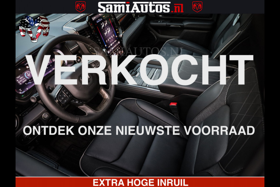 Dodge Ram 1500 Limited Night High Output 540HP 706Nm | Massage + Full Option | De Meest Luxe en Volle Pick-Up in zijn Klasse | Comfortabele Dubbele Cabine met Royale 5 Zitplaatsen | BPM vrij | Nu Leverbaar uit Voorraad | Voorraad Nr 2320 - 5138