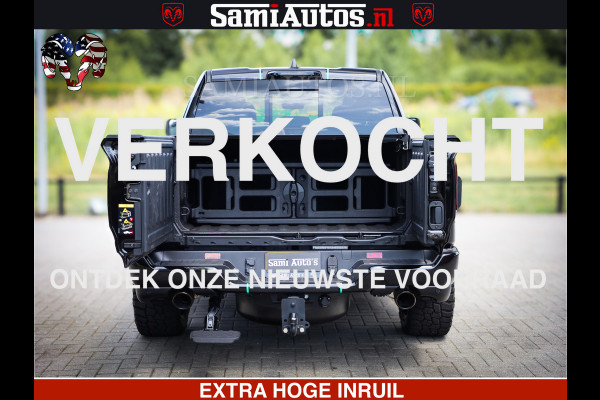 Dodge Ram 1500 Limited Night High Output 540HP 706Nm | Massage + Full Option | De Meest Luxe en Volle Pick-Up in zijn Klasse | Comfortabele Dubbele Cabine met Royale 5 Zitplaatsen | BPM vrij | Nu Leverbaar uit Voorraad | Voorraad Nr 2320 - 5138
