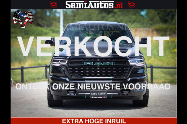 Dodge Ram 1500 Limited Night High Output 540HP 706Nm | Massage + Full Option | De Meest Luxe en Volle Pick-Up in zijn Klasse | Comfortabele Dubbele Cabine met Royale 5 Zitplaatsen | BPM vrij | Nu Leverbaar uit Voorraad | Voorraad Nr 2320 - 5138