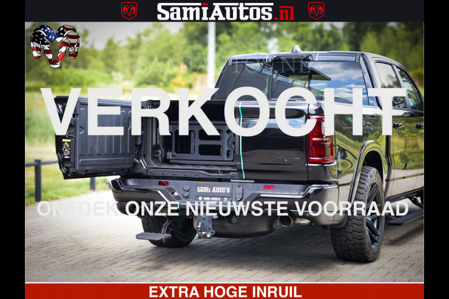 Dodge Ram 1500 Limited Night High Output 540HP 706Nm | Massage + Full Option | De Meest Luxe en Volle Pick-Up in zijn Klasse | Comfortabele Dubbele Cabine met Royale 5 Zitplaatsen | BPM vrij | Nu Leverbaar uit Voorraad | Voorraad Nr 2320 - 5138