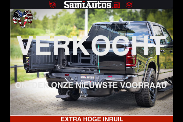 Dodge Ram 1500 Limited Night High Output 540HP 706Nm | Massage + Full Option | De Meest Luxe en Volle Pick-Up in zijn Klasse | Comfortabele Dubbele Cabine met Royale 5 Zitplaatsen | BPM vrij | Nu Leverbaar uit Voorraad | Voorraad Nr 2320 - 5138