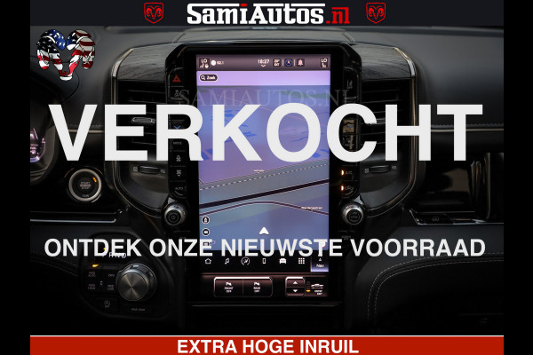 Dodge Ram 1500 Limited Night High Output 540HP 706Nm | Massage + Full Option | De Meest Luxe en Volle Pick-Up in zijn Klasse | Comfortabele Dubbele Cabine met Royale 5 Zitplaatsen | BPM vrij | Nu Leverbaar uit Voorraad | Voorraad Nr 2320 - 5138