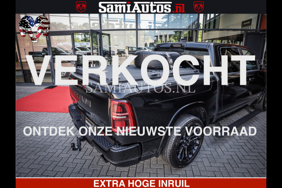 Dodge Ram 1500 Limited Night High Output 540HP 706Nm | Massage + Full Option | De Meest Luxe en Volle Pick-Up in zijn Klasse | Comfortabele Dubbele Cabine met Royale 5 Zitplaatsen | BPM vrij | Nu Leverbaar uit Voorraad | Voorraad Nr 2320 - 5138