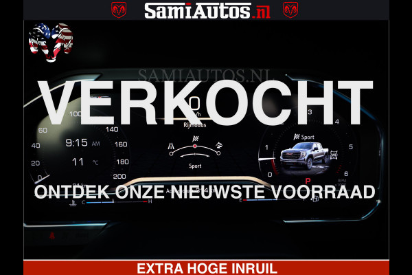 GMC Sierra AT4 6.2 V8 4X4 | VIRTUAL COCKPIT | LPG | HUD | BOM VOL | DC | RAM DEALER NEDERLAND | Dubbele Cabine met Royale 5 Zitplaatsen | BPM vrij | Nu Leverbaar uit Voorraad | Voorraad Nr 248378 |