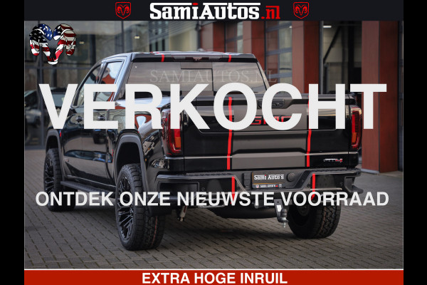 GMC Sierra AT4 6.2 V8 4X4 | VIRTUAL COCKPIT | LPG | HUD | BOM VOL | DC | RAM DEALER NEDERLAND | Dubbele Cabine met Royale 5 Zitplaatsen | BPM vrij | Nu Leverbaar uit Voorraad | Voorraad Nr 248378 |
