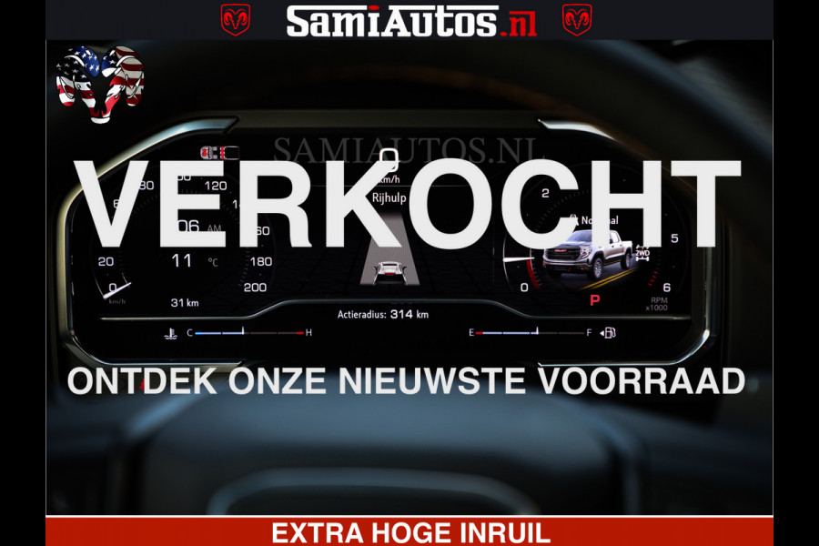 GMC Sierra AT4 6.2 V8 4X4 | VIRTUAL COCKPIT | LPG | HUD | BOM VOL | DC | RAM DEALER NEDERLAND | Dubbele Cabine met Royale 5 Zitplaatsen | BPM vrij | Nu Leverbaar uit Voorraad | Voorraad Nr 248378 |