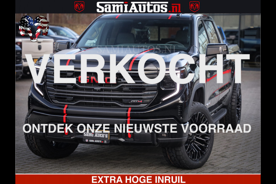 GMC Sierra AT4 6.2 V8 4X4 | VIRTUAL COCKPIT | LPG | HUD | BOM VOL | DC | RAM DEALER NEDERLAND | Dubbele Cabine met Royale 5 Zitplaatsen | BPM vrij | Nu Leverbaar uit Voorraad | Voorraad Nr 248378 |