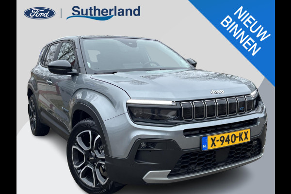 Jeep Avenger Summit 54 kWh |SCI|156pk Automaat | Adaptieve Cruise | Achteruitrijcamera | Elektrische Achterklep