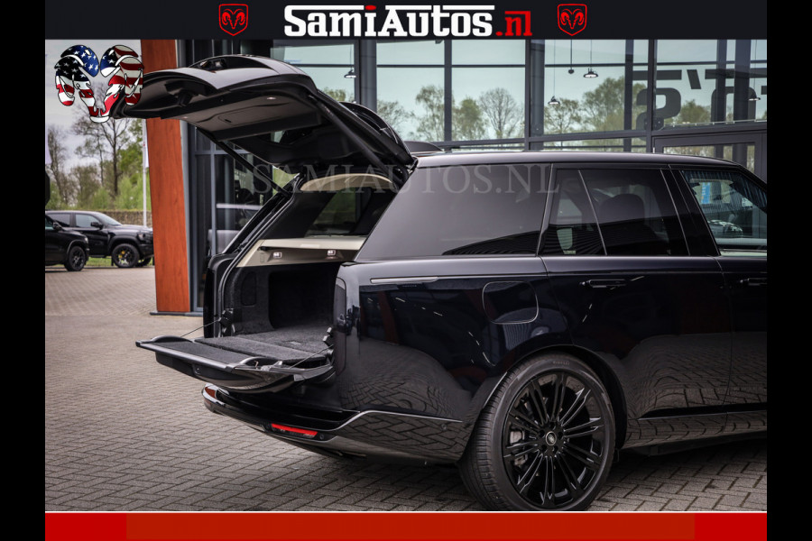 Land Rover Range Rover P550e 551 PK GARANTIE TOT 14-03-2029 | ACHTERAS BESTURING | SOFT CLOSE | HEAD-UP | PHEV | 23 INCH VELGEN | PANORAMADAK | STUURVERWARMING | STOEL KOELING | Fabrieksgarantie tot 14-03-2029 – Geniet van gemoedsrust met uitgebreide dekking tot deze datum. GZK-71-D