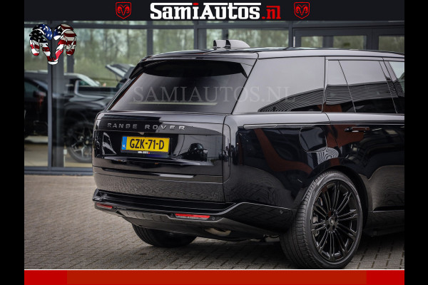 Land Rover Range Rover P550e 551 PK GARANTIE TOT 14-03-2029 | ACHTERAS BESTURING | SOFT CLOSE | HEAD-UP | PHEV | 23 INCH VELGEN | PANORAMADAK | STUURVERWARMING | STOEL KOELING | Fabrieksgarantie tot 14-03-2029 – Geniet van gemoedsrust met uitgebreide dekking tot deze datum. GZK-71-D