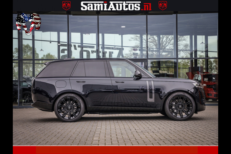 Land Rover Range Rover P550e 551 PK GARANTIE TOT 14-03-2029 | ACHTERAS BESTURING | SOFT CLOSE | HEAD-UP | PHEV | 23 INCH VELGEN | PANORAMADAK | STUURVERWARMING | STOEL KOELING | Fabrieksgarantie tot 14-03-2029 – Geniet van gemoedsrust met uitgebreide dekking tot deze datum. GZK-71-D