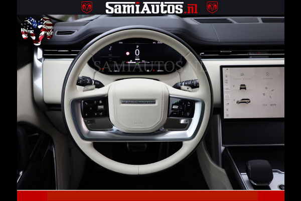 Land Rover Range Rover P550e 551 PK GARANTIE TOT 14-03-2029 | ACHTERAS BESTURING | SOFT CLOSE | HEAD-UP | PHEV | 23 INCH VELGEN | PANORAMADAK | STUURVERWARMING | STOEL KOELING | Fabrieksgarantie tot 14-03-2029 – Geniet van gemoedsrust met uitgebreide dekking tot deze datum. GZK-71-D