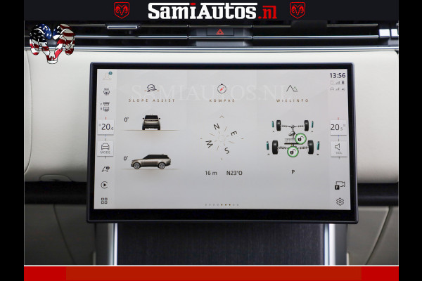 Land Rover Range Rover P550e 551 PK GARANTIE TOT 14-03-2029 | ACHTERAS BESTURING | SOFT CLOSE | HEAD-UP | PHEV | 23 INCH VELGEN | PANORAMADAK | STUURVERWARMING | STOEL KOELING | Fabrieksgarantie tot 14-03-2029 – Geniet van gemoedsrust met uitgebreide dekking tot deze datum. GZK-71-D