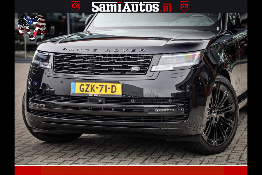 Land Rover Range Rover P550e 551 PK GARANTIE TOT 14-03-2029 | ACHTERAS BESTURING | SOFT CLOSE | HEAD-UP | PHEV | 23 INCH VELGEN | PANORAMADAK | STUURVERWARMING | STOEL KOELING | Fabrieksgarantie tot 14-03-2029 – Geniet van gemoedsrust met uitgebreide dekking tot deze datum. GZK-71-D
