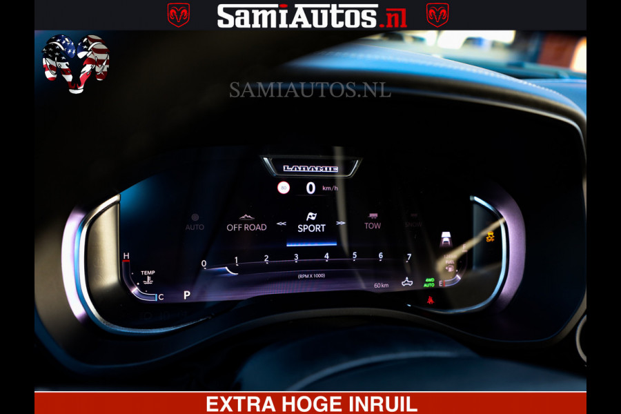 Dodge Ram 1500 PREMIUM | Full Option | De Meest Luxe Pick-Up in zijn Klasse | Comfortabele Dubbele Cabine met Royale 5 Zitplaatsen | BPM vrij | Nu Leverbaar uit Voorraad | Voorraad Nr 2230 - 8765