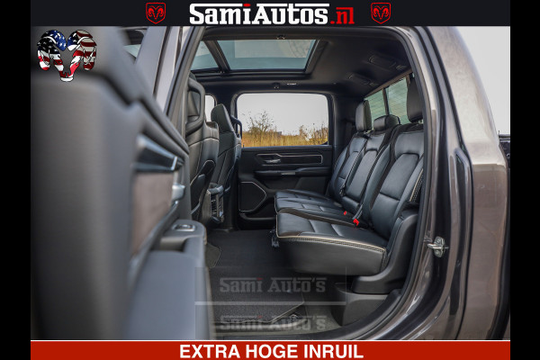Dodge Ram 1500 Laramie Sport 5.7 V8 HEMI 402PK 4x4 | Panorama dak | 12' Scherm |Granite Crystal Metallic | Crew Cab | 5 Persoons | Dubbele Cabine | DC | VOORRAAD NR 2526 - 1272 |