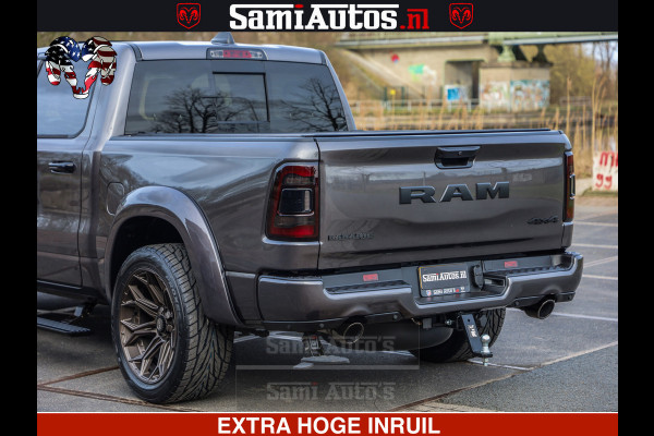 Dodge Ram 1500 Laramie Sport 5.7 V8 HEMI 402PK 4x4 | Panorama dak | 12' Scherm |Granite Crystal Metallic | Crew Cab | 5 Persoons | Dubbele Cabine | DC | VOORRAAD NR 2526 - 1272 |