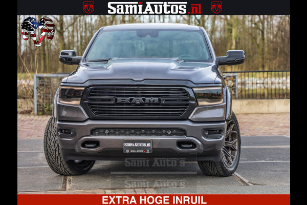 Dodge Ram 1500 Laramie Sport 5.7 V8 HEMI 402PK 4x4 | Panorama dak | 12' Scherm |Granite Crystal Metallic | Crew Cab | 5 Persoons | Dubbele Cabine | DC | VOORRAAD NR 2526 - 1272 |