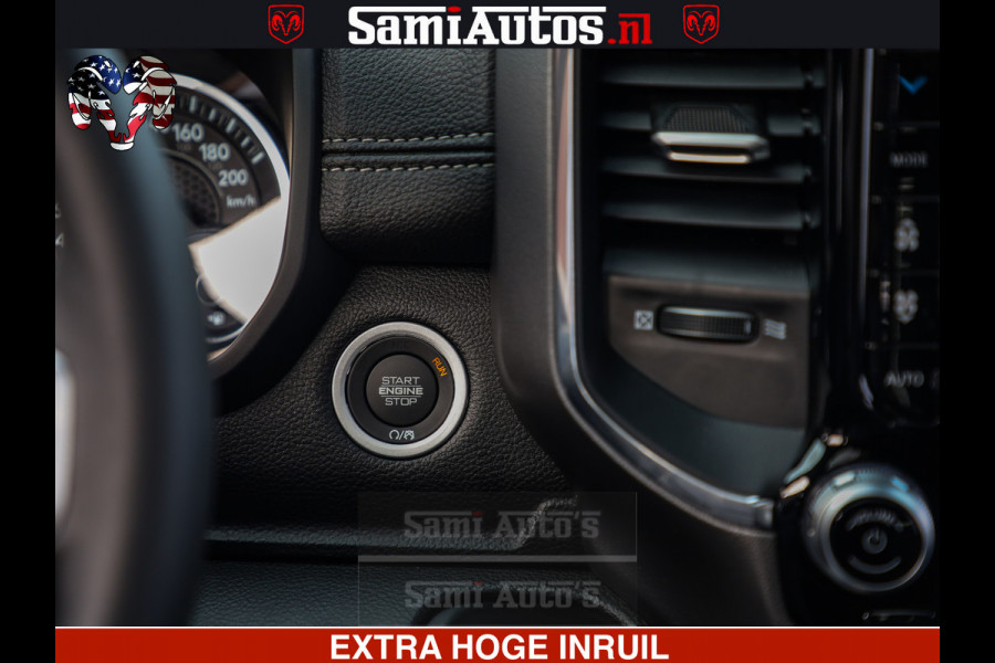 Dodge Ram 1500 Laramie Sport 5.7 V8 HEMI 402PK 4x4 | Panorama dak | 12' Scherm |Granite Crystal Metallic | Crew Cab | 5 Persoons | Dubbele Cabine | DC | VOORRAAD NR 2526 - 1272 |