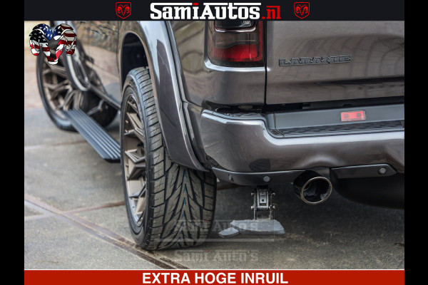 Dodge Ram 1500 Laramie Sport 5.7 V8 HEMI 402PK 4x4 | Panorama dak | 12' Scherm |Granite Crystal Metallic | Crew Cab | 5 Persoons | Dubbele Cabine | DC | VOORRAAD NR 2526 - 1272 |