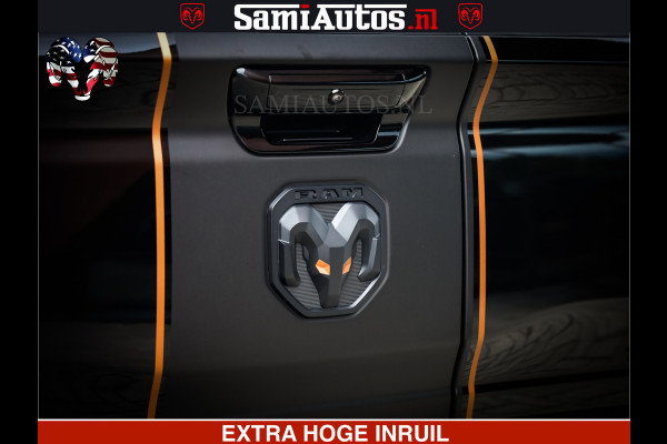 Dodge Ram 1500 Limited Night H.O 540HP 706Nm | Massage + Full Option | De Meest Luxe en Volle Pick-Up in zijn Klasse | Comfortabele Dubbele Cabine met Royale 5 Zitplaatsen | BPM vrij | Nu Leverbaar uit Voorraad | Voorraad Nr 2338 - 5404