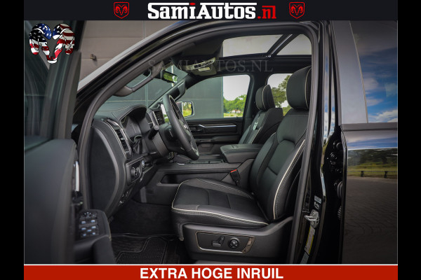Dodge Ram 1500 Limited Night H.O 540HP 706Nm | Massage + Full Option | De Meest Luxe en Volle Pick-Up in zijn Klasse | Comfortabele Dubbele Cabine met Royale 5 Zitplaatsen | BPM vrij | Nu Leverbaar uit Voorraad | Voorraad Nr 2338 - 5404