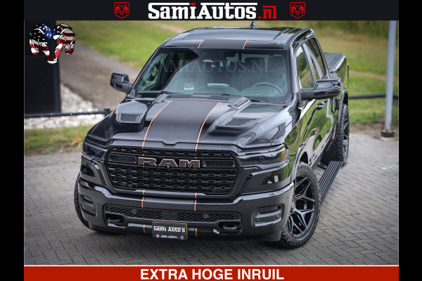 Dodge Ram 1500 Limited Night H.O 540HP 706Nm | Massage + Full Option | De Meest Luxe en Volle Pick-Up in zijn Klasse | Comfortabele Dubbele Cabine met Royale 5 Zitplaatsen | BPM vrij | Nu Leverbaar uit Voorraad | Voorraad Nr 2338 - 5404