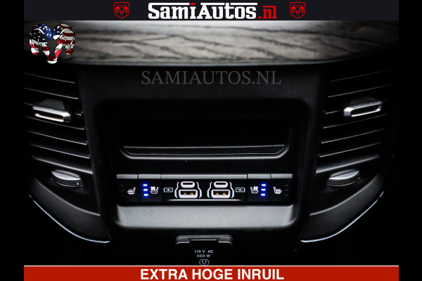 Dodge Ram 1500 Limited Night H.O 540HP 706Nm | Massage + Full Option | De Meest Luxe en Volle Pick-Up in zijn Klasse | Comfortabele Dubbele Cabine met Royale 5 Zitplaatsen | BPM vrij | Nu Leverbaar uit Voorraad | Voorraad Nr 2338 - 5404