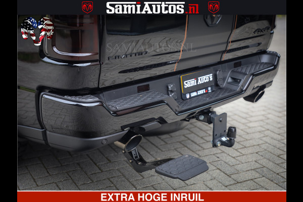 Dodge Ram 1500 Limited Night H.O 540HP 706Nm | Massage + Full Option | De Meest Luxe en Volle Pick-Up in zijn Klasse | Comfortabele Dubbele Cabine met Royale 5 Zitplaatsen | BPM vrij | Nu Leverbaar uit Voorraad | Voorraad Nr 2338 - 5404