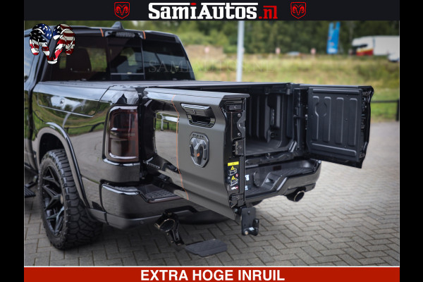 Dodge Ram 1500 Limited Night H.O 540HP 706Nm | Massage + Full Option | De Meest Luxe en Volle Pick-Up in zijn Klasse | Comfortabele Dubbele Cabine met Royale 5 Zitplaatsen | BPM vrij | Nu Leverbaar uit Voorraad | Voorraad Nr 2338 - 5404