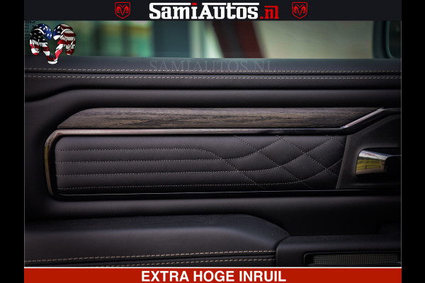Dodge Ram 1500 Limited Night H.O 540HP 706Nm | Massage + Full Option | De Meest Luxe en Volle Pick-Up in zijn Klasse | Comfortabele Dubbele Cabine met Royale 5 Zitplaatsen | BPM vrij | Nu Leverbaar uit Voorraad | Voorraad Nr 2338 - 5404