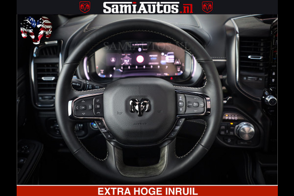Dodge Ram 1500 Limited Night H.O 540HP 706Nm | Massage + Full Option | De Meest Luxe en Volle Pick-Up in zijn Klasse | Comfortabele Dubbele Cabine met Royale 5 Zitplaatsen | BPM vrij | Nu Leverbaar uit Voorraad | Voorraad Nr 2338 - 5404