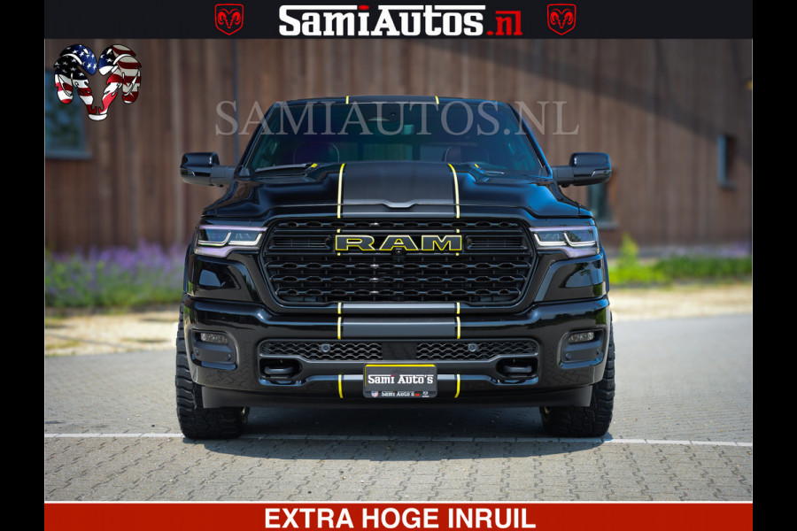 Dodge Ram 1500 Limited Night High Output 540HP 706Nm | Massage + Full Option | De Meest Luxe en Volle Pick-Up in zijn Klasse | Comfortabele Dubbele Cabine met Royale 5 Zitplaatsen | BPM vrij | Nu Leverbaar uit Voorraad | Voorraad Nr 2356 - 0990