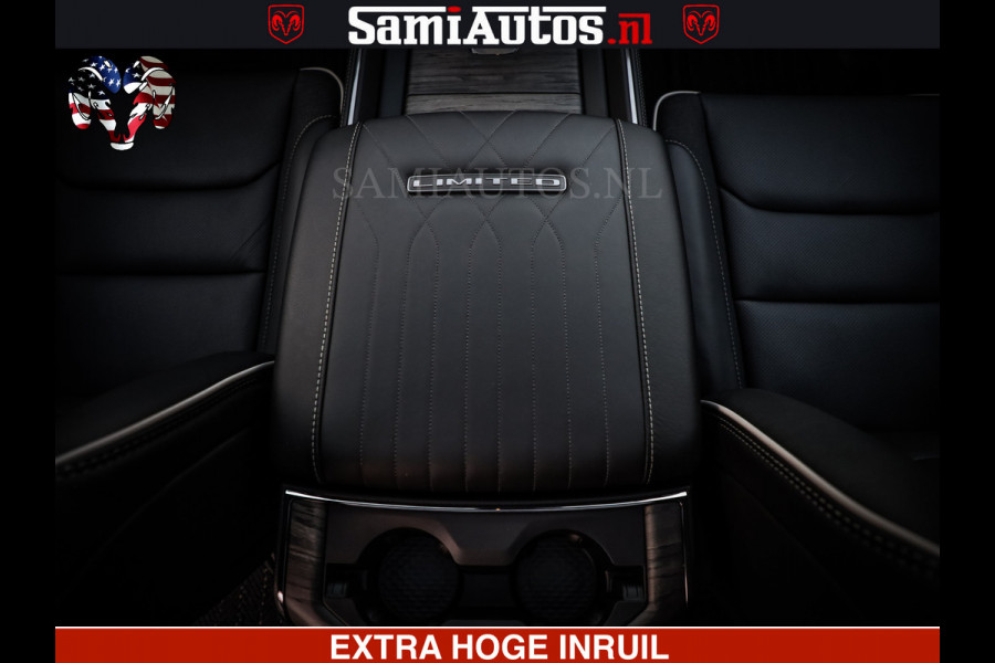 Dodge Ram 1500 Limited H.O 540HP 706Nm | Massage + Full Option | De Meest Luxe en Volle Pick-Up in zijn Klasse | Comfortabele Dubbele Cabine met Royale 5 Zitplaatsen | BPM vrij | Nu Leverbaar uit Voorraad | Voorraad Nr 2304 - 8540