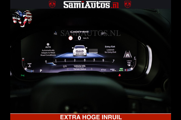 Dodge Ram 1500 Limited H.O 540HP 706Nm | Massage + Full Option | De Meest Luxe en Volle Pick-Up in zijn Klasse | Comfortabele Dubbele Cabine met Royale 5 Zitplaatsen | BPM vrij | Nu Leverbaar uit Voorraad | Voorraad Nr 2304 - 8540