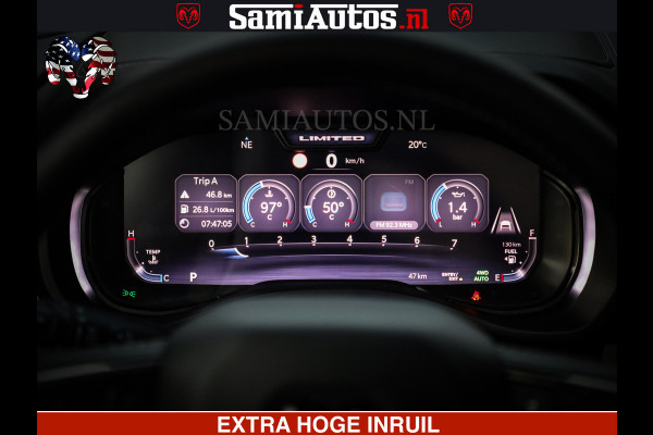 Dodge Ram 1500 Limited H.O 540HP 706Nm | Massage + Full Option | De Meest Luxe en Volle Pick-Up in zijn Klasse | Comfortabele Dubbele Cabine met Royale 5 Zitplaatsen | BPM vrij | Nu Leverbaar uit Voorraad | Voorraad Nr 2304 - 8540
