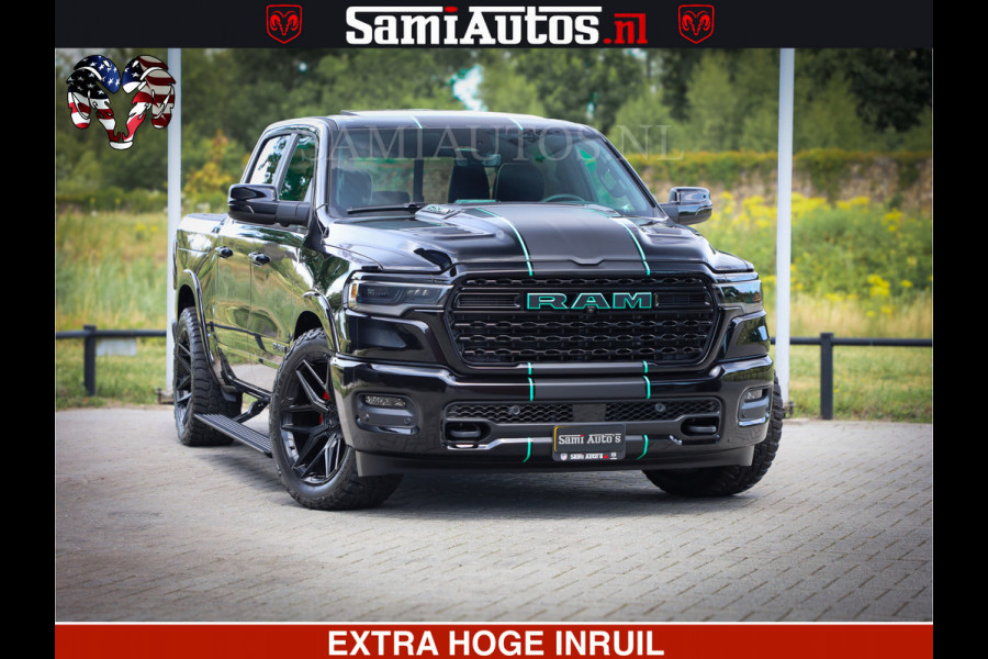 Dodge Ram 1500 Limited H.O 540HP 706Nm | Massage + Full Option | De Meest Luxe en Volle Pick-Up in zijn Klasse | Comfortabele Dubbele Cabine met Royale 5 Zitplaatsen | BPM vrij | Nu Leverbaar uit Voorraad | Voorraad Nr 2304 - 8540
