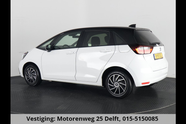 Honda Jazz 1.5 HEV ELEGANCE BI-TONE 1e EIG . GARANTIE 2033* STOELVERWARMING . CRUISE CONTROL . BLUETOOTH . ELEKTRISCHE RAMEN V+A
