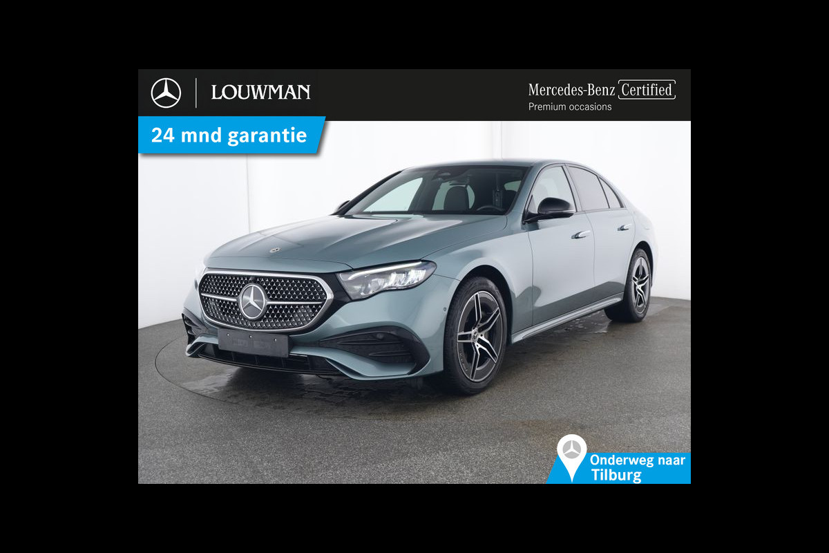 Mercedes-Benz E-Klasse 300 e AMG Plug-In Hybride AMG Line | Night Pakket | Distronic | Dodehoekassistent | AC en DC Laden | Stuur en Stoelverwarming. Inclusief 24 maanden MB Certified garantie voor Europa.