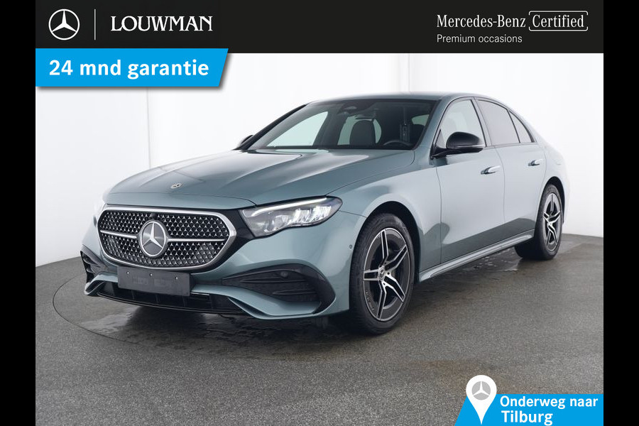 Mercedes-Benz E-Klasse 300 e AMG Plug-In Hybride AMG Line | Night Pakket | Distronic | Dodehoekassistent | AC en DC Laden | Stuur en Stoelverwarming. Inclusief 24 maanden MB Certified garantie voor Europa.