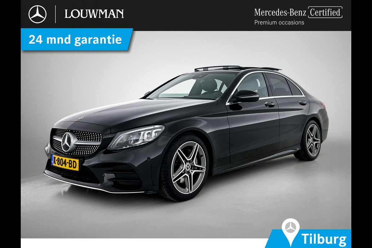 Mercedes-Benz C-Klasse 200 Business Solution AMG Lichtmetalen velgen | Navigatie | Trekhaak | Parking support met camera achter | Inclusief 24 maanden MB Certified garantie voor Europa.