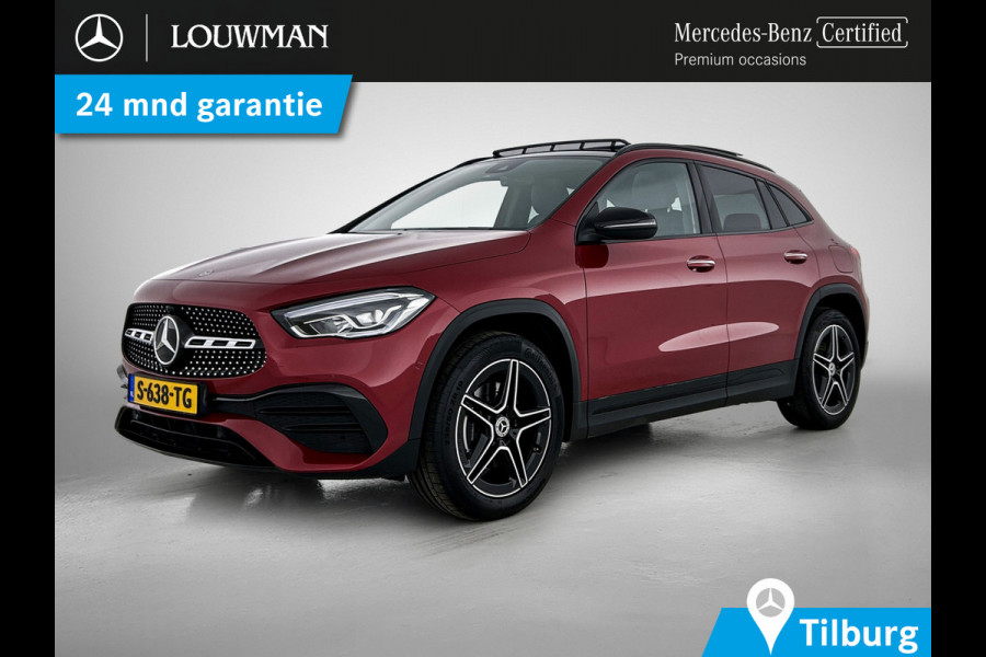 Mercedes-Benz GLA 250 e AMG Plug-In Hybride Panoramadak | 5 spaaks lichtmetalen velgen | elect. bed. Voorstoelen met memory | Trekhaak wegklapbaar | Navigatie | Parkig support met camera achter Inclusief 24 maanden Mercedes-Benz Certified garantie voor Europa.