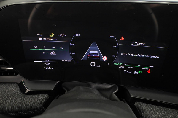 Audi Q6 S Edition e-tron perf 225kW/306pk 100Kwh Hatchback Audi Q6 e-tron S edition performance 100 kWh Omgevingscamera's, adaptive cruise control, ledkoplampen plus, stoelverwarming voor en achter, comfortpakket